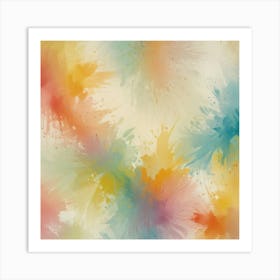 Watercolor Splashes 8 Art Print