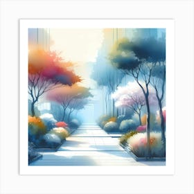 Abstract Landscape Painting 5 Art Print