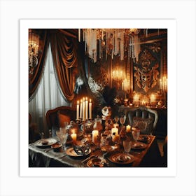 Victorian Dining Room Art Print