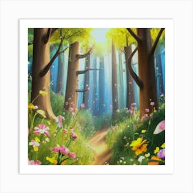 Fairy Forest 1 Art Print