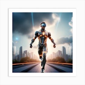 Futuristic Man 108 Art Print