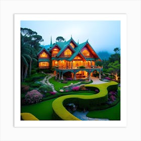 Thailand Villa Art Print