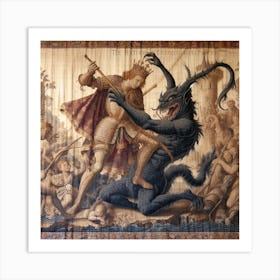 Devil And The Dragon Art Print