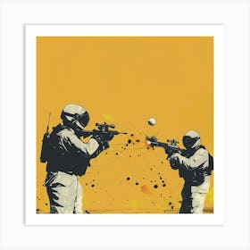 Banksy - Paintball Art Print