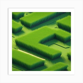 Maze background Art Print