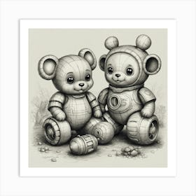 Teddy Bears Art Print