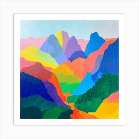 Colourful Abstract Triglav National Park Slovenia 4 Art Print