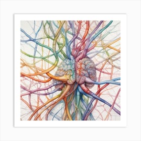 Brain And Nerves 50 Art Print