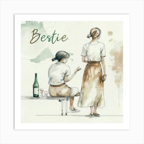 Bestie Art Print