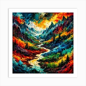 Rainbow River Art Print