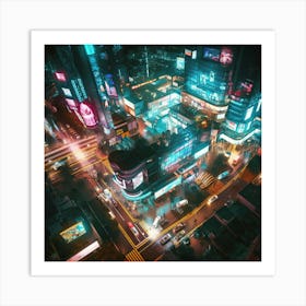 Futuristic Cityscape 1 Art Print