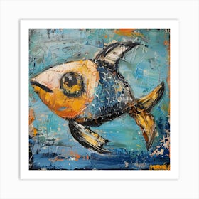 Blue Fish Art Print