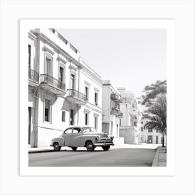 Old Car In Cuba Art Print