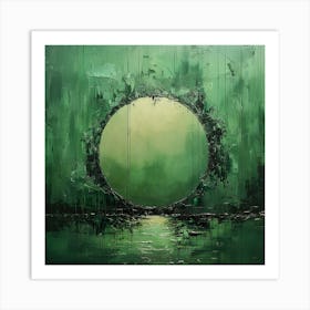 'Green Ring' - abstract art, abstract painting  city wall art, colorful wall art, home decor, minimal art, modern wall art, wall art, wall decoration, wall print colourful wall art, decor wall art, digital art, digital art download, interior wall art, downloadable art, eclectic wall, fantasy wall art, home decoration, home decor wall, printable art, printable wall art, wall art prints, artistic expression, contemporary, modern art print, Art Print