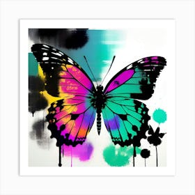 Butterfly Painting 166 Art Print