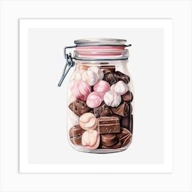 Jar Of Chocolates 6 Art Print