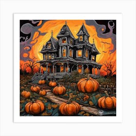 Haunted House Art Print