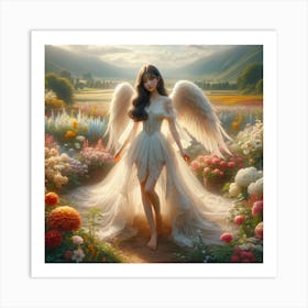 Girlinwings1 Art Print