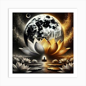 Lotus Flower 150 Art Print