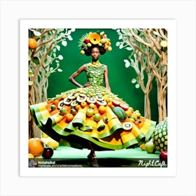 Fruity Dress Art Print