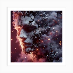 Man In A Fire Art Print