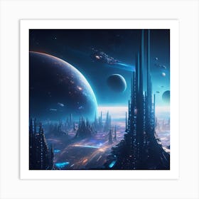 Space City 2 Art Print