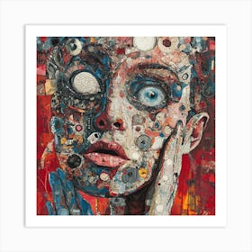 'The Face Of A Woman' 4 Art Print