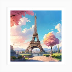 Paris Eiffel Tower Art Print