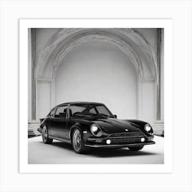 Black Sports Car 2 Art Print