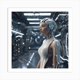 Futuristic Woman 154 Art Print