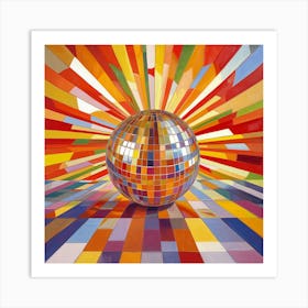 Disco Ball Art 31 Art Print