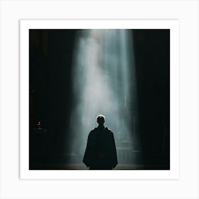 Person In The Church Art Print