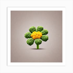 Cauliflower Flower 5 Art Print