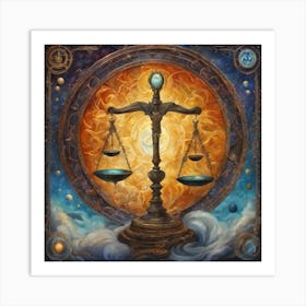 Libra the Scales Art Print