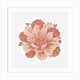 Dahlia Flower Art Print