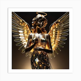 Angel Statue 5 Art Print
