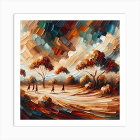 Wide Brush Outback Art Print