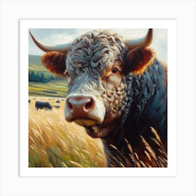 Angus Bull Art Print