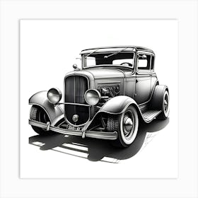 Old Fashioned Car Poster