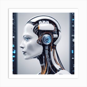 Cyborg Woman 22 Art Print