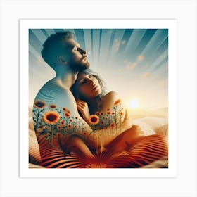 Love In The Desert Art Print