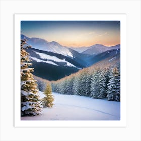 Winter Landscape 1 Art Print