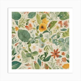 Floral Watercolor Art Print