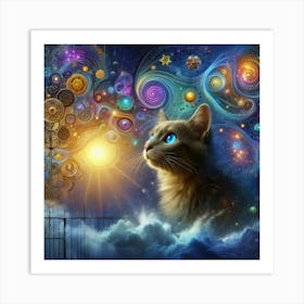 Cat´S Magic Strenght Art Print