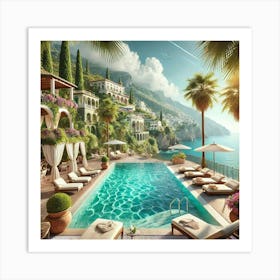 Mediterranean Villa Art Print