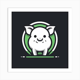 Pig Logo 4 Art Print