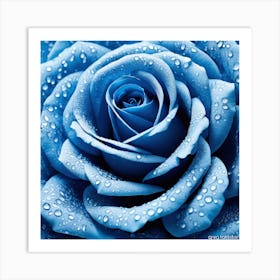 Blue Rose 6 Art Print