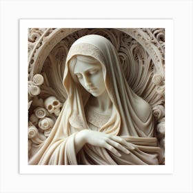 Virgin And Child Art Print