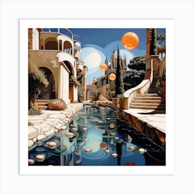 City In The Sun Art Print