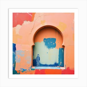 Wall In Morocco Art Print